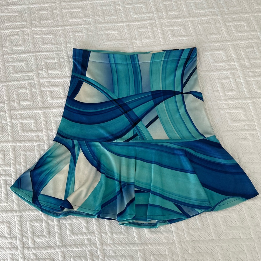 Cavalli inspired stretch silk skirt